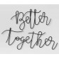 Better Together Wire Wall Art Black